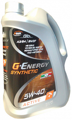 G-Energy Synthetic Active 5W-40 масло моторное синт., канистра 5л