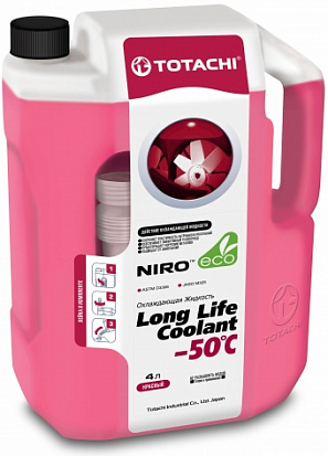 TOTACHI NIRO LONG LIFE COOLANT RED -50°C антифриз канистра 4л TOTACHI NIRO LONG LIFE COOLANT RED -50°C антифриз канистра 4л