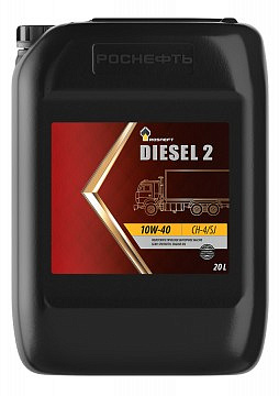 РОСНЕФТЬ Diesel 2 10W-40 (НЗМП) CH-4/SJ  моторное масло  п/синт.  канистра 20 л