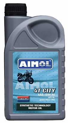 AIMOL 4T City 10W-40 масло моторное синт., канистра 1л