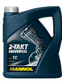 MANNOL 2-TAKT UNIVERSAL масло минеральное для 2-х тактных двигателей, канистра 4л