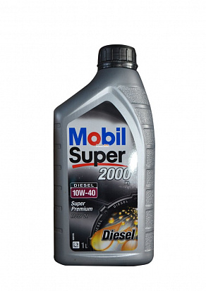 MOBIL Super 2000 X1 10W-40 Diesel масло моторное, п/синт., канистра 1л