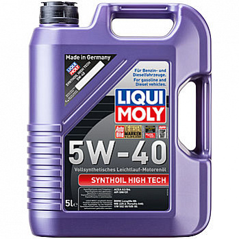 LiquiMoly Synthoil High Tech 5W-40 SM/CF;A3/B4 масло моторное, синт., канистра 5л