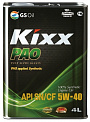 KIXX PAO 5w40 SN/CF масло моторное, 100% синтетика, канистра 4л 