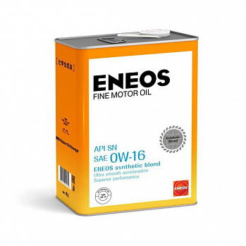 ENEOS FINE MOTOR OIL SN Синтетика 0W-16 4л масло моторное  синт.