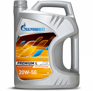 Gazpromneft Premium L 20W-50 масло моторное мин., канистра 5л