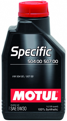 MOTUL SPECIFIC 504 00 507 00 5W-30 масло моторное, кан.1л