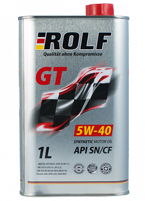 ROLF GT SAE 5W-40 API SN/CF масло моторное, синт., канистра 1л