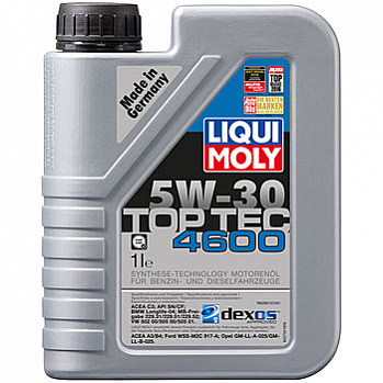 LiquiMoly Top Tec 4600 5W30 SN/CF;C3 масло моторное, канистра 1л