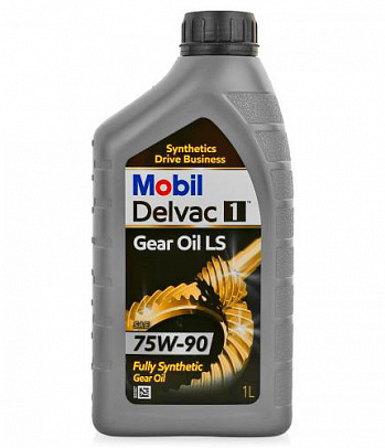 MOBIL Delvac 1 Gear Oil LS 75w90 масло трасмиссионное, синт., канистра 1л