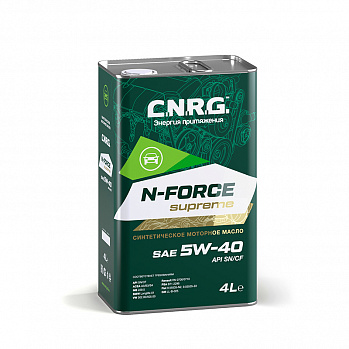 Масло моторное C.N.R.G N-Force Supreme 5w40 SN/CF (кан. 4л.)