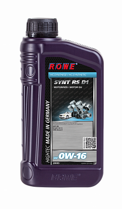 ROWE HIGHTEC SYNT RS D1 SAE 0W-16 масло моторное, кан.1л