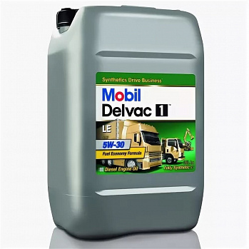 MOBIL Delvac 1 LE 5w30 масло моторное синт., для дизельных двигателей, канистра 20л