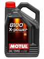 MOTUL 8100 X-POWER 10W-60 масло моторное, кан.5л
