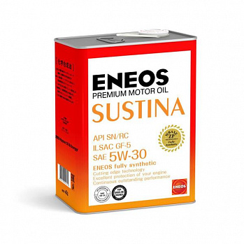 ENEOS SUSTINA SN 5w-30 масло моторное синт. 4 л 
