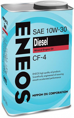 Масло моторное ENEOS Diesel CF-4 Минерал 10W30 0,94л Масло моторное ENEOS Diesel CF-4 Минерал 10W30 0,94л