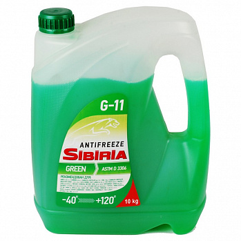 Антифриз SIBIRIA -40 G-11 зеленый 10 кг
