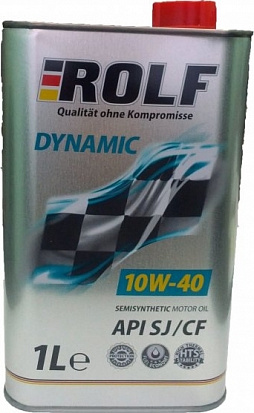 ROLF Dynamic SAE 10W-40 API SJ/CF масло моторное, п/синт., канистра 1л