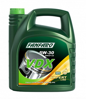 FANFARO VDX 5W30, масло моторное синт., канистра 5л