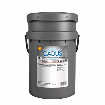SHELL GADUS S5 V220 2  Комплексная литиевая смазка, ведро 18 кг