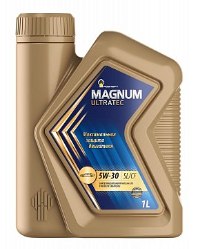 РОСНЕФТЬ Magnum Ultratec 5W-30 (РНПК) SN/CF масло моторное синт., канистра 1 л