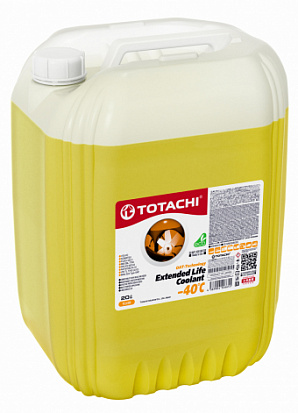 TOTACHI EXTENDED LIFE COOLANT -40°C желтый антифриз канистра 20л