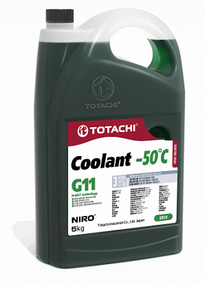 TOTACHI NIRO COOLANT GREEN G11 -50°C антифриз канистра 5 кг