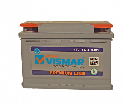 VISMAR PREMIUM 6СТ-75L (R+)-(0) 680А 278x175x190 Батарея аккумуляторная 12 В обр.п.
