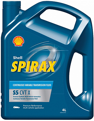 SHELL SPIRAX S5 CVT X масло трансмиссионное, кан.4л