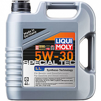 LiquiMoly Special Tec LL 5W-30 SL/CF;A3/B4 масло моторное, канистра 4л