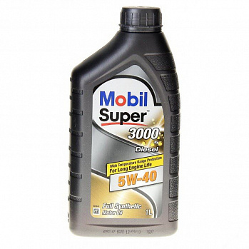 MOBIL Super 3000 Х1  5w40 Diesel масло моторное, синт., канистра 1л