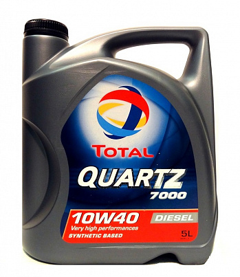 TOTAL QUARTZ DIESEL 7000 10w40  5л. полусинтетика (масло моторное)