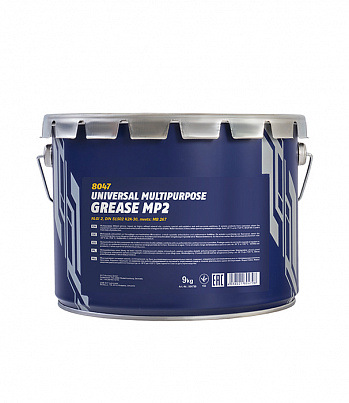 MANNOL MP-2 Multipurpose Grease многоцелевая литиевая смазка, ведро 9 кг