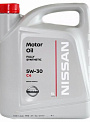NISSAN MOTOR OIL 5W30 C4 (DPF)  масло моторное синт., для дизельных двигателей с DPF, канистра 5л