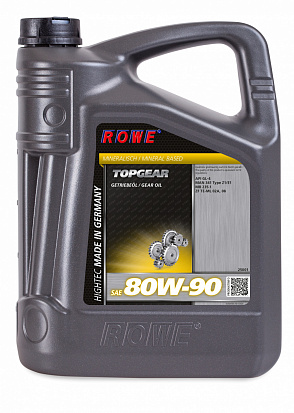 ROWE HIGHTEC TOPGEAR SAE 80W-90 масло трансмиссионное, кан.5л