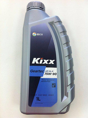 KIXX GEARTEC 75w90 GL-5 масло трансмиссионное, п/синт., канистра 1л