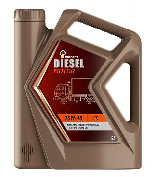 РОСНЕФТЬ Diesel Motor 15W-40 (РНПК) CD моторное масло минер., канистра 5 л