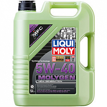 LiquiMoly Molygen New Generation 5W-40 SN/CF;A3/B4 масло моторное, канистра 5л