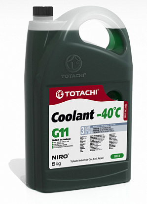 TOTACHI NIRO Coolant Green -40°C G11 антифриз канистра 5 кг