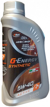G-Energy Synthetic Active 5W-40 масло моторное синт., канистра 1л