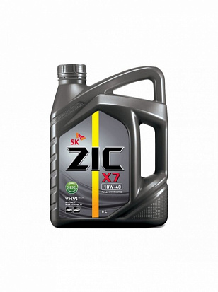 ZIC X7 DIESEL 10w40 масло моторное для дизельных двигателей, синт., канистра 6л