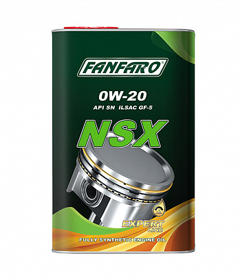 FANFARO NSX 0W20, масло моторное синт., канистра 1 л