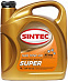 SINTEC Супер SAE 10W-40 API SG/CD масло моторное, п/синт., канистра 4л
