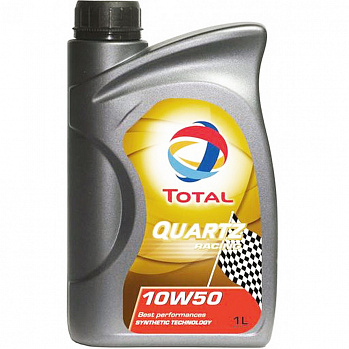 TOTAL QUARTZ RACING 10W50 масло моторное синт., канистра 1л