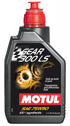 MOTUL Gear 300 LS 75W-90 масло трансмиссионное, кан.1л