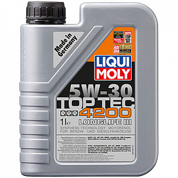 LiquiMoly Top Tec 4200 5W-30 A3/B4/C3 масло моторное, канистра 1л