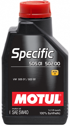 MOTUL Specific 505 01 502 00 505 00 5W-40 масло моторное синт., кан.1л