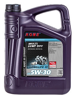 ROWE HIGHTEC MULTI SYNT DPF SAE 5W-30, масло моторное, канистра 4 л