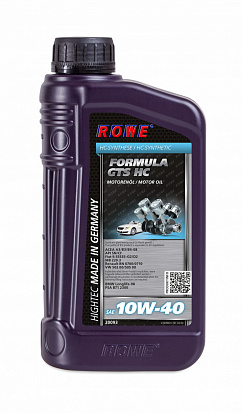 ROWE HIGHTEC FORMULA GTS SAE 10W-40 HC масло моторное, кан.1л