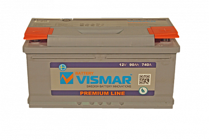VISMAR PREMIUM 6СТ-90L (R+)-(0) 740А 353x175x175 LOW Батарея аккумуляторная 12 В обр.п. VISMAR PREMIUM 6СТ-90L (R+)-(0) 740А 353x175x175 LOW Батарея аккумуляторная 12 В обр.п.